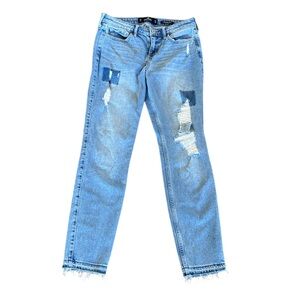 Hollister Low Rise Super Skinny Vintage Stretch‎ Light Wash Jeans Size 27 (5R)